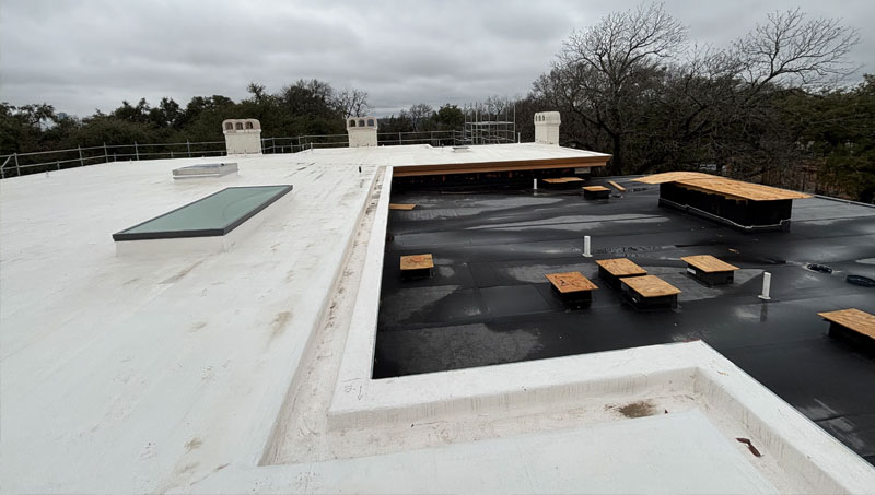 Skilled roofer performing a tile roof repair in Gauteng